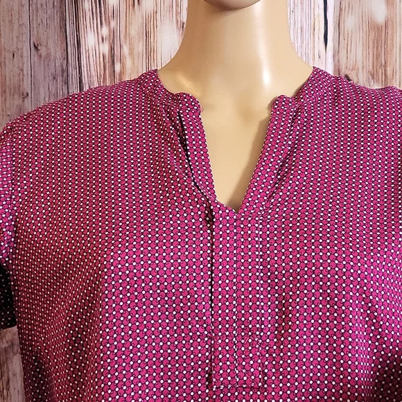 NWOT Hilfiger Women's Long Sleeve Printed Blouse Size L - Picture 4 of 9